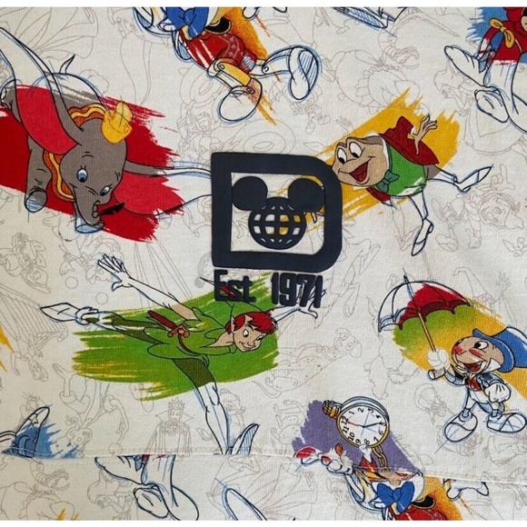 Walt Disney World Ink‎ and Paint Spirit Jersey Size L Mickey Pinocchio Dumbo - Picture 5 of 10